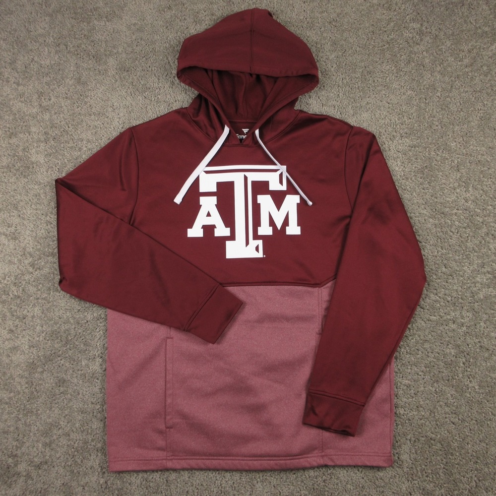 Texas A&M Sweater Mens Large Red Fanatics Football Pullover Hoodie Sweatshirt